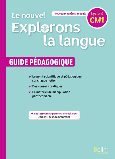 Picture of Le nouvel Explorons la langue CM1– Guide pédagogique 2020