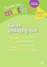 Image de J'aime les Maths CE1 - Guide pédagogique 2017