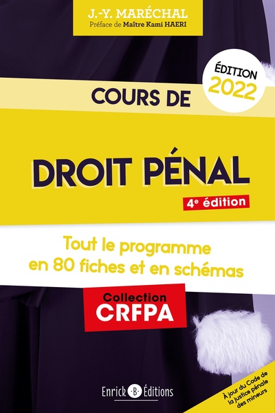 Image de Cours de droit pénal 2022