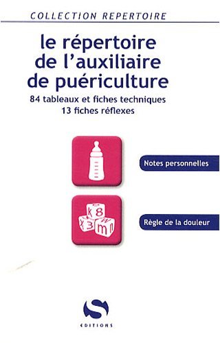 Image de Le répertoire de l'auxiliaire de puériculture - 84 tableaux et fiches techniques, 13 fiches réflexes...