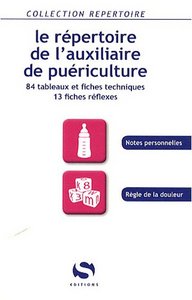 Picture of Le répertoire de l'auxiliaire de puériculture - 84 tableaux et fiches techniques, 13 fiches réflexes...