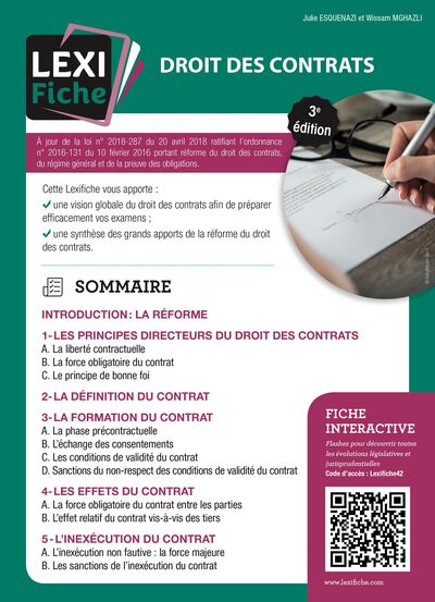 Picture of Droit des contrats
