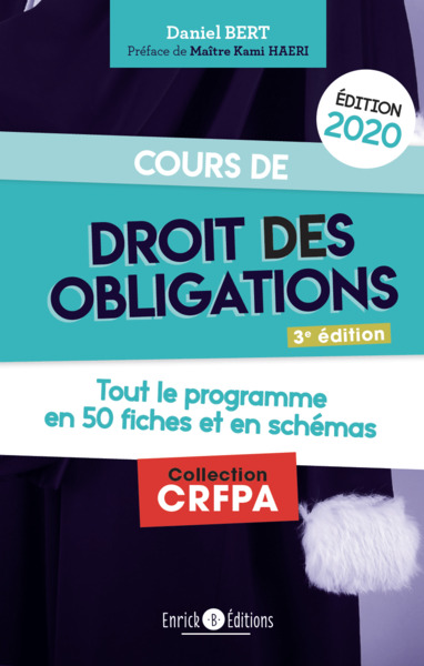 Image de Cours de droit des obligations édition 2020