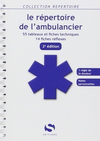 Picture of REPERTOIRE DE L'AMBULANCIER 2E ED