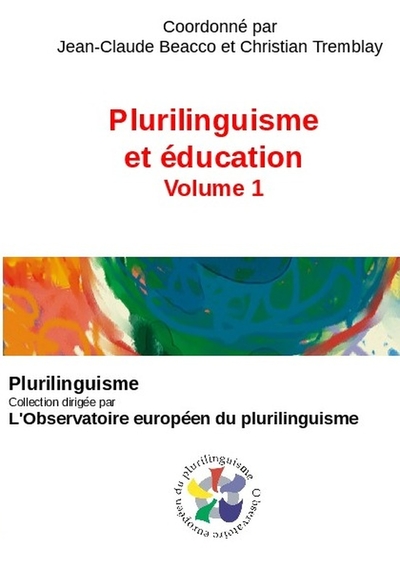 Image de Plurilinguisme et éducation Volume 1