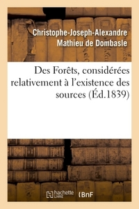 Picture of Des Forêts, considérées relativement à l'existence des sources