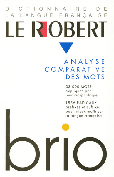 Image de Le Robert Brio Analyse comparative des mots