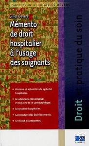 Picture of MEMENTO DE DROIT HOSPITALIER