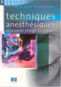 Picture of COURS IADE TOME3 TECHNIQUES ANESTHESIQUES ET PRISE EN CHARGE DU PATIENT