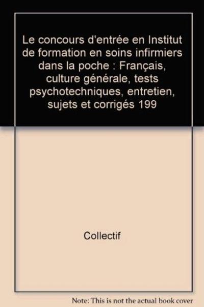 Image de CONCOURS D ENTREE EN IFSI 95 DANS LA POCHE