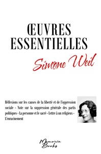 Image de Oeuvres essentielles de Simone Weil