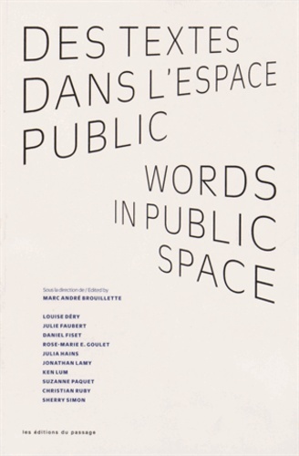 Picture of Des textes dans l'espace public