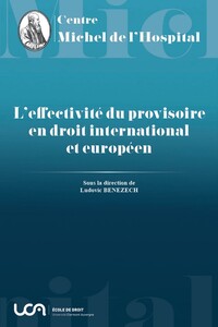 Image de L'effectivité du provisoire en droit international et européen