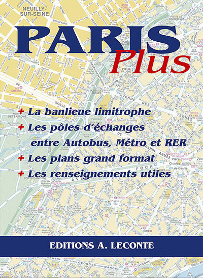 Picture of Paris plus + la banlieue limitrophe+les pôles d'échanges entre bus/métro/RER+plans grands formats