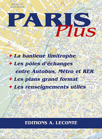 Picture of Paris plus + la banlieue limitrophe+les pôles d'échanges entre bus/métro/RER+plans grands formats