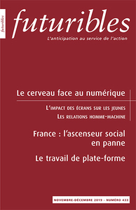 Image de Futuribles 433, novembre-décembre 2019. Le cerveau face au numérique