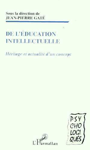 Image de EDUCATION (DE L') INTELLECTUELLE