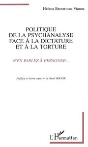 Image de Politique de la psychanalyse face à la dictature et à la torture