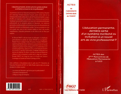 Picture of L'ÉDUCATION PERMANENTE, DERNIÈRE CARTE D'UN SYSTÈME MORIBOND OU INVITATION A UN NOUVEL ART DE VIVRE PROFESSIONNEL ?