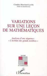 Picture of VARIATIONS SUR UNE LEÇON DE MATHEMATIQUES