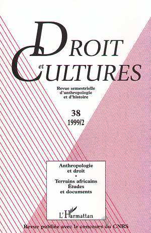 Picture of ANTHROPOLOGIE ET DROIT