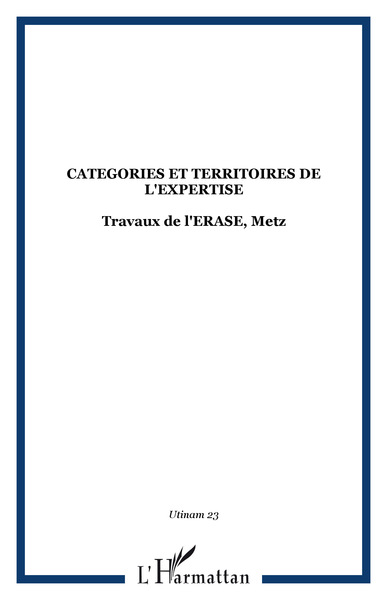 Picture of CATEGORIES ET TERRITOIRES DE L'EXPERTISE