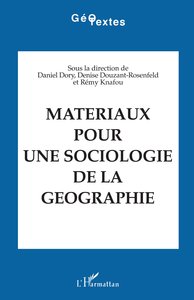 Picture of Matériaux pour une sociologie de la géographie