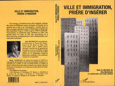 Image de VILLE ET IMMIGRATION, PRIÈRE D'INSÉRER