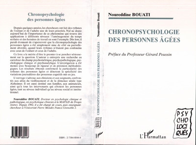 Picture of CHRONOPSYCHOLOGIE DES PERSONNES ÂGÉES