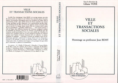 Image de Villes et transactions sociales (Hommage au professeur Jean Remy)