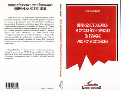 Image de DEPENSES D'EDUCATION ET CYCLES ECONOMIQUES EN ESPAGNE AU XIXE ET XXE SIECLES