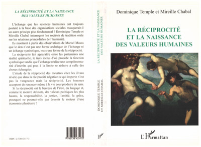 Picture of La Réciprocité et la naissance des valeurs humaines