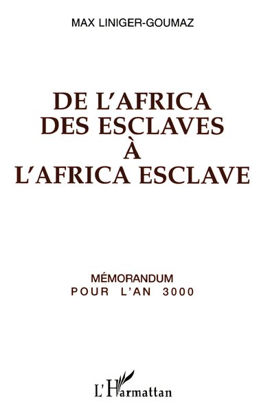 Image de De l'Africa des esclaves à l'Africa esclave
