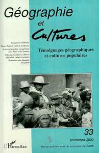 Picture of Témoignages géographiques et cultures populaires - Géographie et culture N°33
