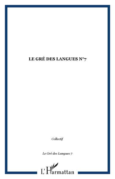 Image de Le gré des langues n°7