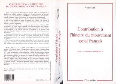 Picture of Contribution à l'histoire du mouvement social français