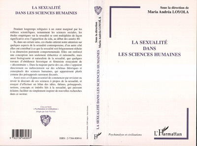 Picture of LA SEXUALITE DANS LES SCIENCES HUMAINES