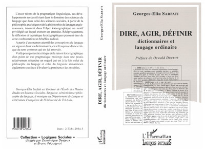Image de Dire, agir, définir