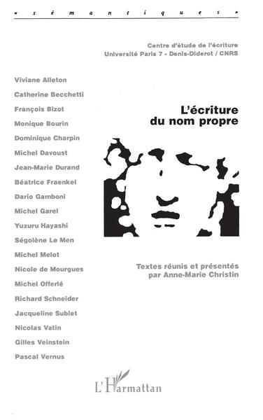 Image de L'écriture du nom propre