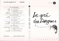 Image de Le gré des langues n°4