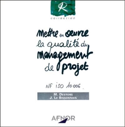 Picture of METTRE OEUVRE QUALITE MANAGEMENT DE PROJET