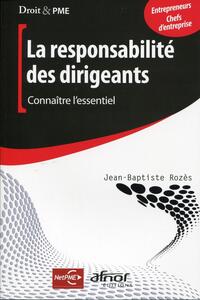 Picture of La responsabilité du dirigeant