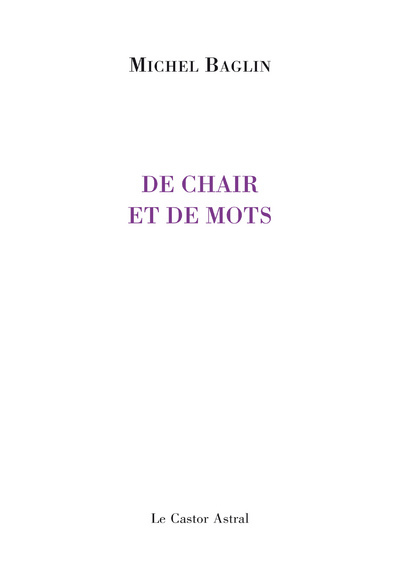 Image de De chair et de mots