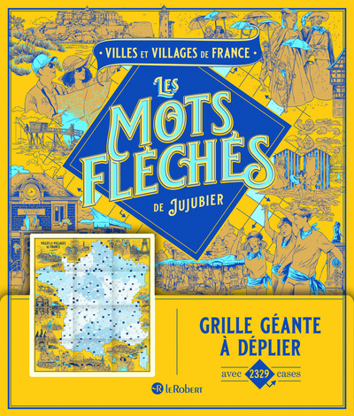 Picture of Villes et villages de France - Les mots fléchés de Jujubier - Grille géante
