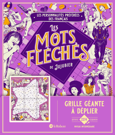 Image de Les personnalités préférées des français - Les mots fléchés de Jujubier - Grille géante