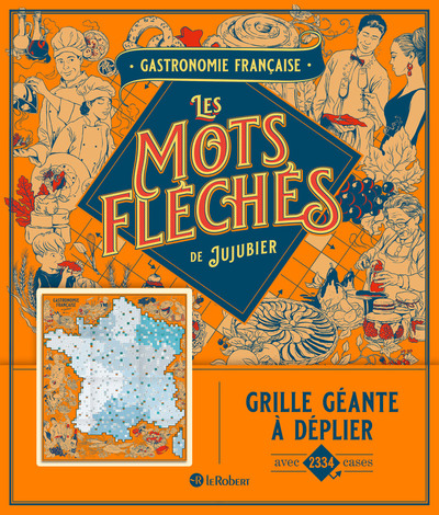 Picture of Gastronomie française - Les mots fléchés de Jujubier - Grille géante
