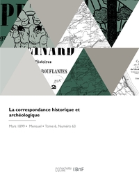 Picture of La correspondance historique et archéologique