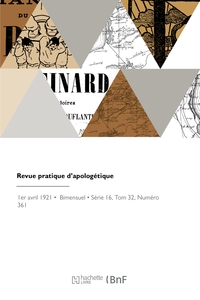 Picture of Revue pratique d'apologétique