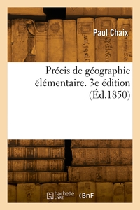 Picture of Précis de géographie élémentaire. 3e édition