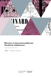 Image de Mémoires et documents publiés par l'Académie chablaisienne